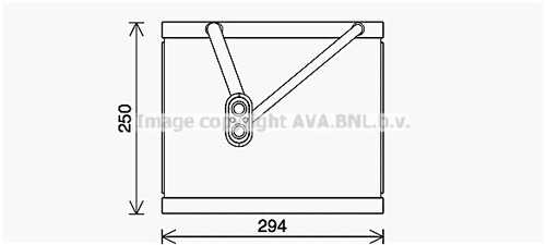 Evap. sportage iv 2.0 i 12/15- AVA QUALITY COOLING KAV295