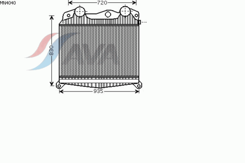 Охладитель воздуха промежуточный AVA QUALITY COOLING MN4040
