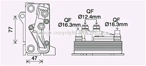 Радиатор масляный AVA QUALITY COOLING MS3714