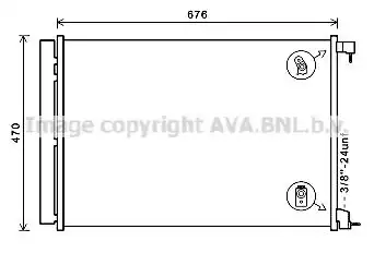 Радиатор кондиционера AVA QUALITY COOLING MS5678D