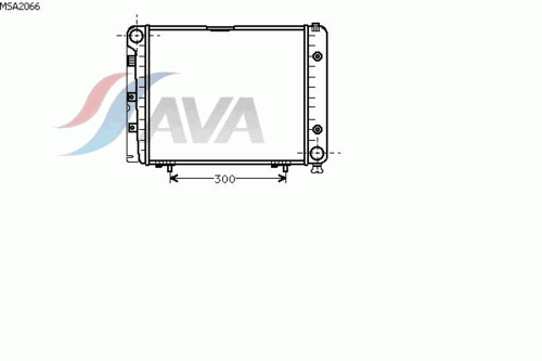 Радиатор охлаждения двигателя AVA QUALITY COOLING MSA2066