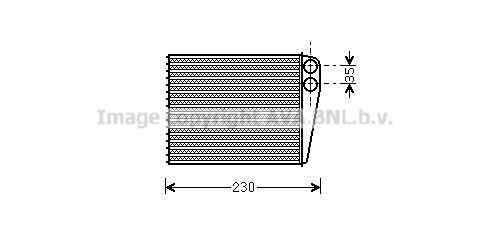 Радиатор отопителя AVA QUALITY COOLING MSA6465