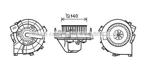 Двигатель вентилятора AVA QUALITY COOLING OL8609