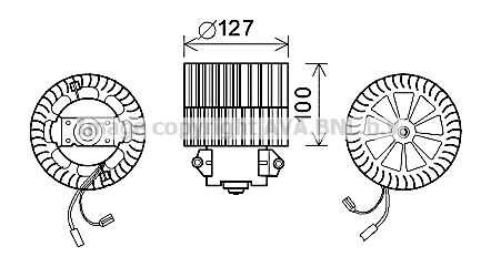 OL8633 AVA QUALITY COOLING Двигатель вентилятора