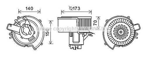 Двигатель вентилятора AVA QUALITY COOLING OL8639