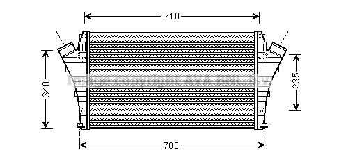 Интеркулер AVA QUALITY COOLING OLA4492