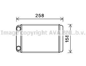 Радиатор печки AVA QUALITY COOLING OLA6677