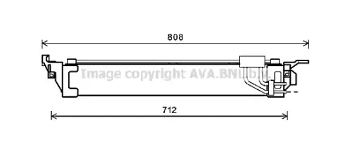 Масляный радиатор коробки акпп AVA QUALITY COOLING RT3568