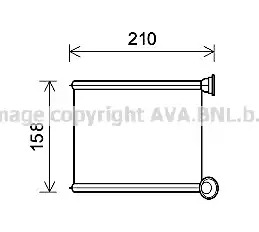 Радиатор печки AVA QUALITY COOLING RT6629