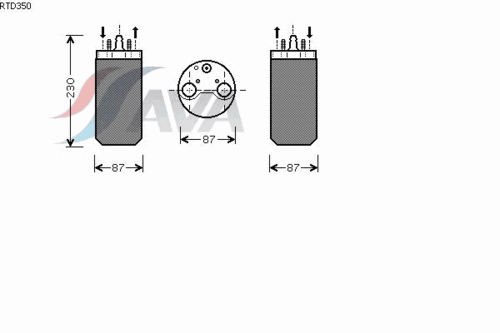 Осушитель кондиционера AVA QUALITY COOLING RTD350