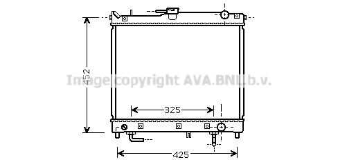 Радиатор охлаждения двигателя AVA QUALITY COOLING SZ2109