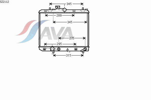 Радиатор системы охлаждения AVA QUALITY COOLING SZ2112