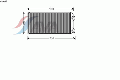 Радиатор отопителя кабины AVA QUALITY COOLING VL6048