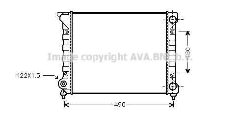 VN2070 AVA QUALITY COOLING Радиатор системы охлаждения