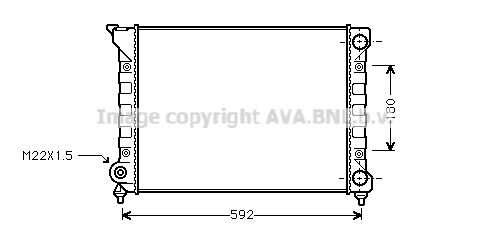 VN2071 AVA QUALITY COOLING Радиатор системы охлаждения