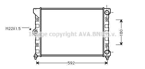 VN2099 AVA QUALITY COOLING Радиатор системы охлаждения VW: GOLF III 1H1 1.8i/Syncro 91-97, GOLF III CABRIO 1E7 1.8i 93-98, GOLF III VARIANT 1H5 1.8i/Syncro 93-99, VENTO 1H2 1.8i 91-98 МКПП