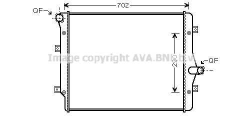 VN2208 AVA QUALITY COOLING Радиатор AVA QUALITY COOLING