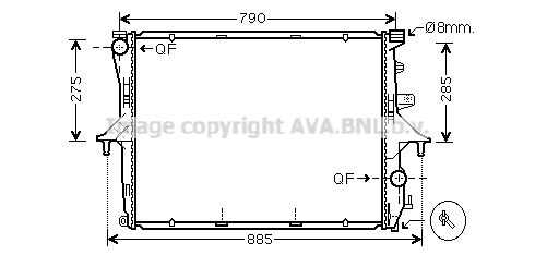 Фото 1 VN2214 AVA QUALITY COOLING Радиатор системы охлаждения