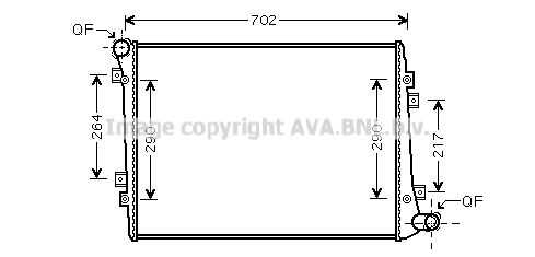 VN2224 AVA QUALITY COOLING Радиатор AVA QUALITY COOLING