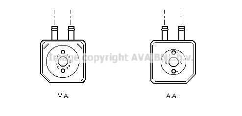 Радиатор масляный AVA QUALITY COOLING VN3086