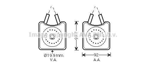 VN3215 AVA QUALITY COOLING Радиатор масляный