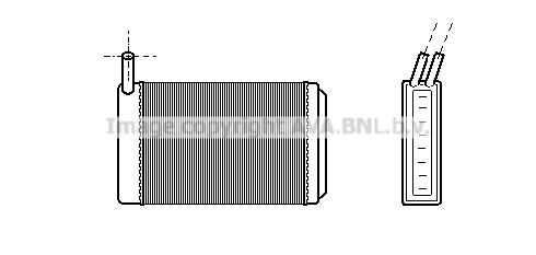 VN6061 AVA QUALITY COOLING Радиатор печки