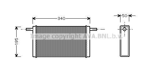 Фото 1 VN6068 AVA QUALITY COOLING Радиатор печки