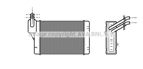 VN6069 AVA QUALITY COOLING Радиатор печки