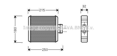 Радиатор печки AVA QUALITY COOLING VN6196