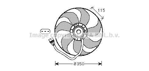 Вентилятор радиатора AVA QUALITY COOLING VN7521