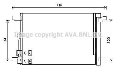 Фото 1 VNA5335D AVA QUALITY COOLING Радиатор кондиционера