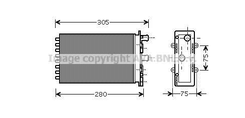 VNA6239 AVA QUALITY COOLING радиатор отопителя салона