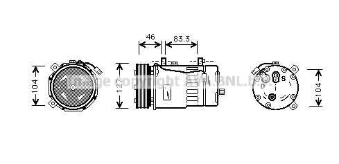 компрессор кондиционера AVA QUALITY COOLING VNAK050