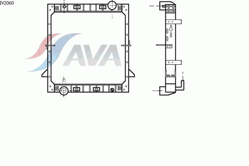 Радиатор системы охлаждения AVA QUALITY COOLING IV2060