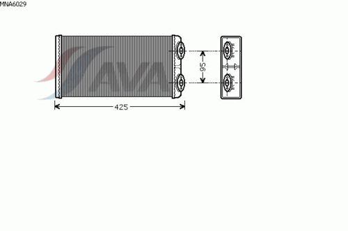 Радиатор отопителя кабины AVA QUALITY COOLING MNA6029
