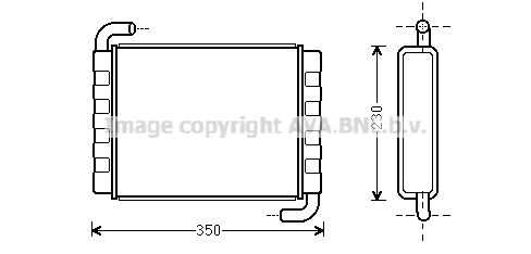 Радиатор отопителя кабины AVA QUALITY COOLING SC6006