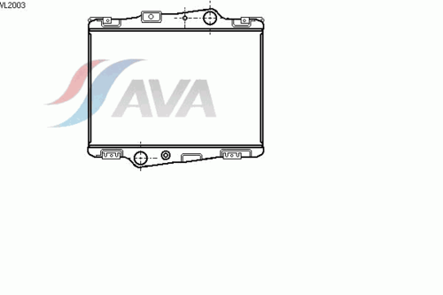 Радиатор системы охлаждения AVA QUALITY COOLING VL2003