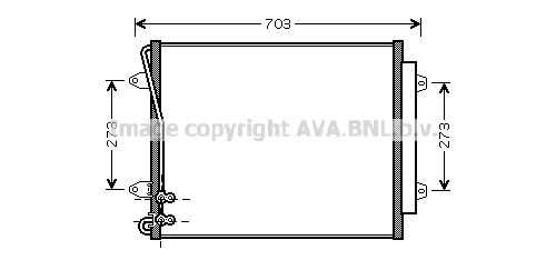Конденсатор кондиционера AVA QUALITY COOLING VNA5226D