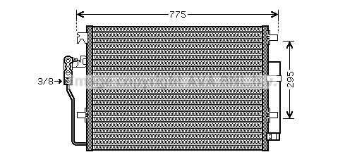 Радиатор кондиционера с осушит AVA QUALITY COOLING VNA5277D