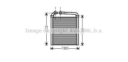 Теплообменник отопление салона AVA QUALITY COOLING VNA6256