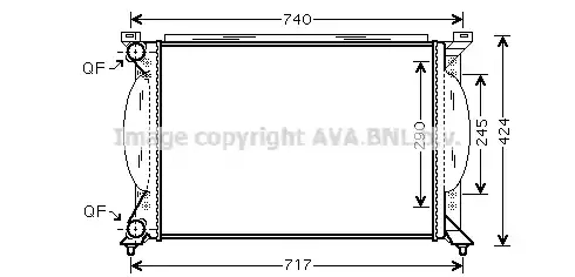 Фото 2 AI2195 AVA QUALITY COOLING Радиатор, охлаждение двигателя