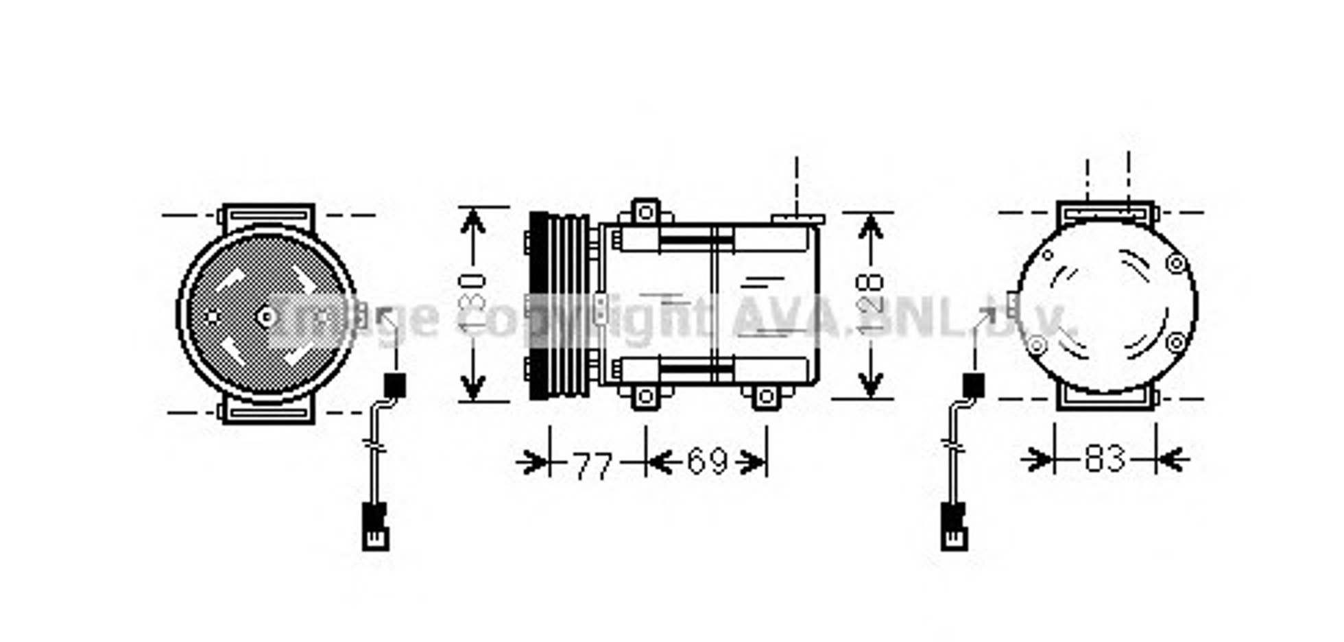 Компрессор кондиционера AVA QUALITY COOLING FDAK289