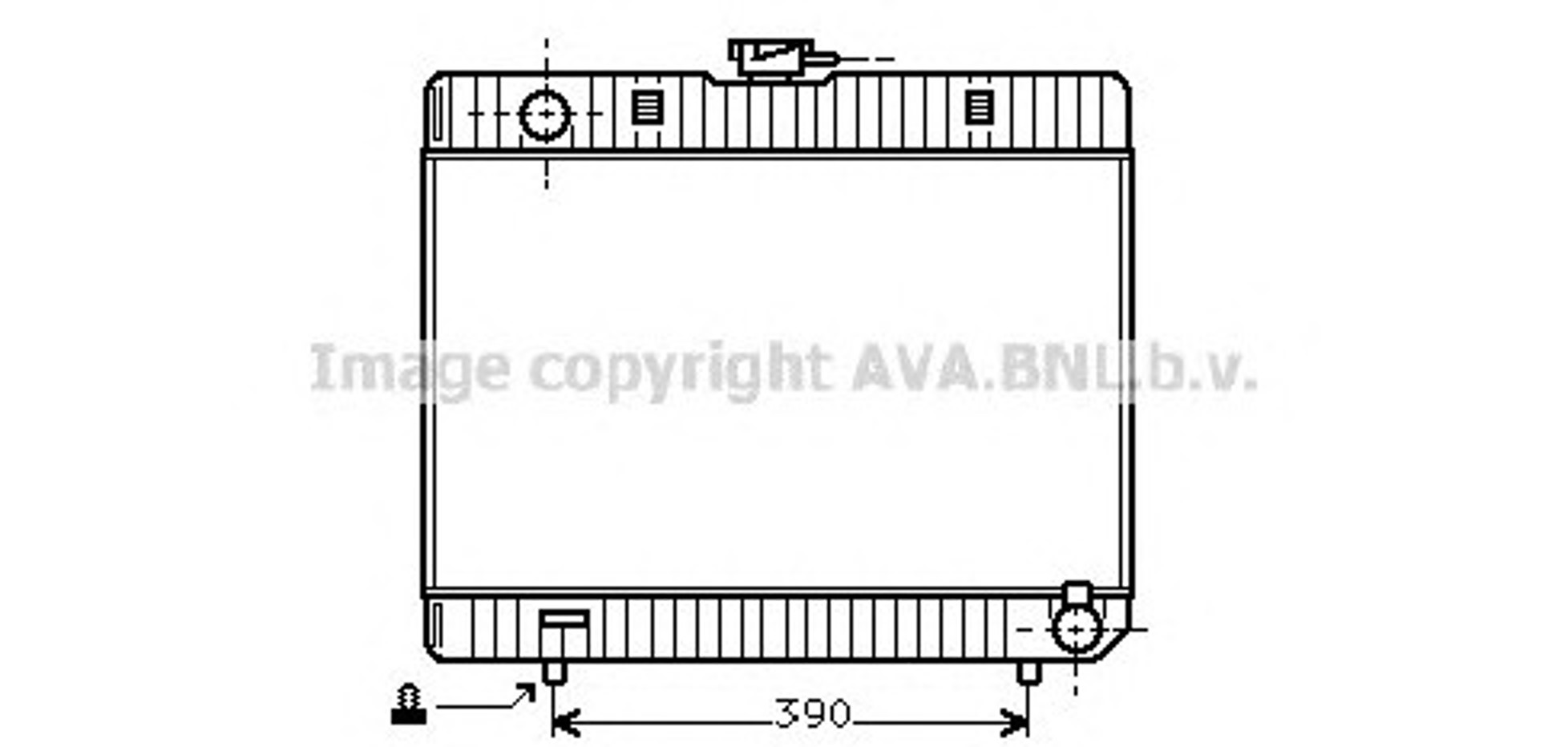 Радиатор системы охлаждения AVA QUALITY COOLING MS2103