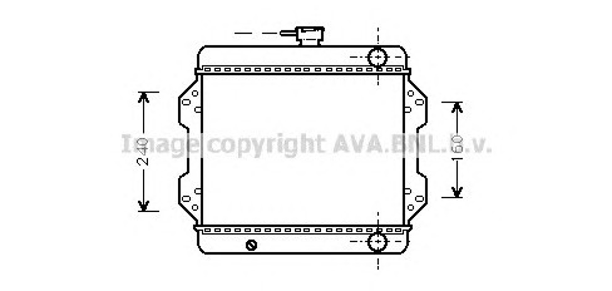 Радиатор системы охлаждения AVA QUALITY COOLING SZ2003