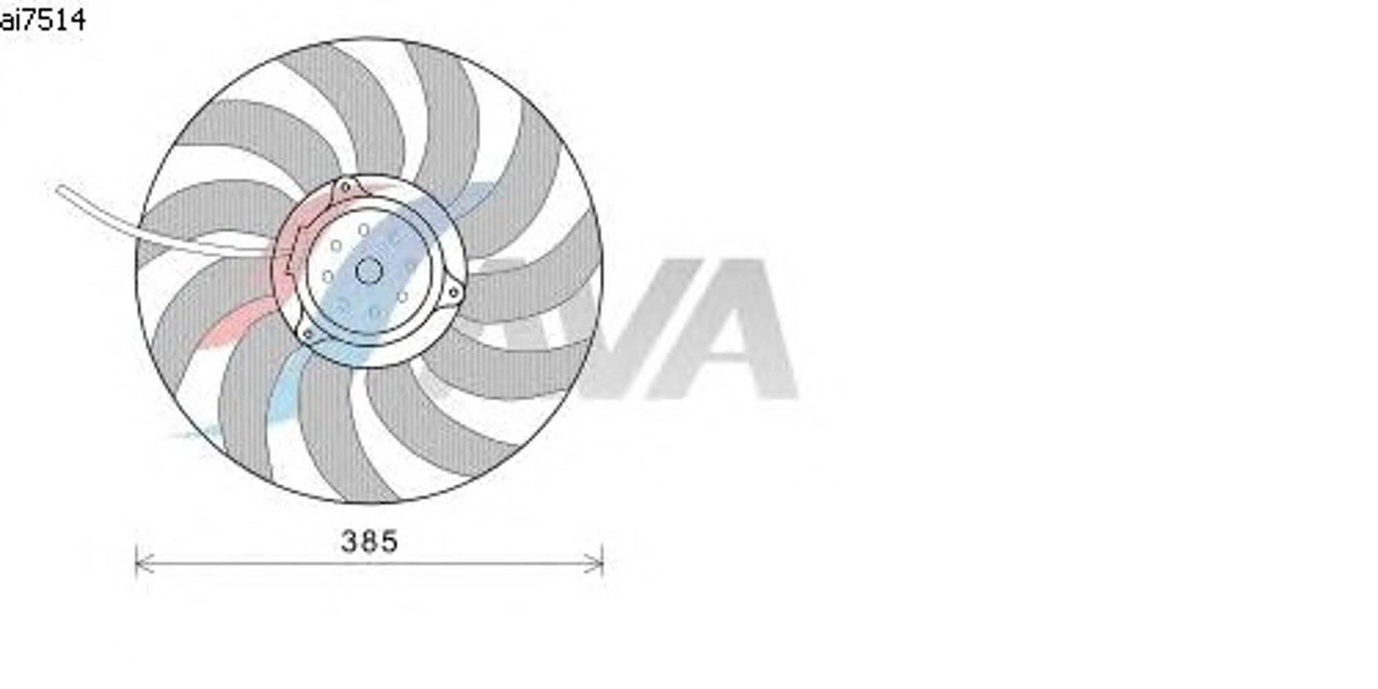 Вентилятор системы охлаждения AVA QUALITY COOLING AI7514