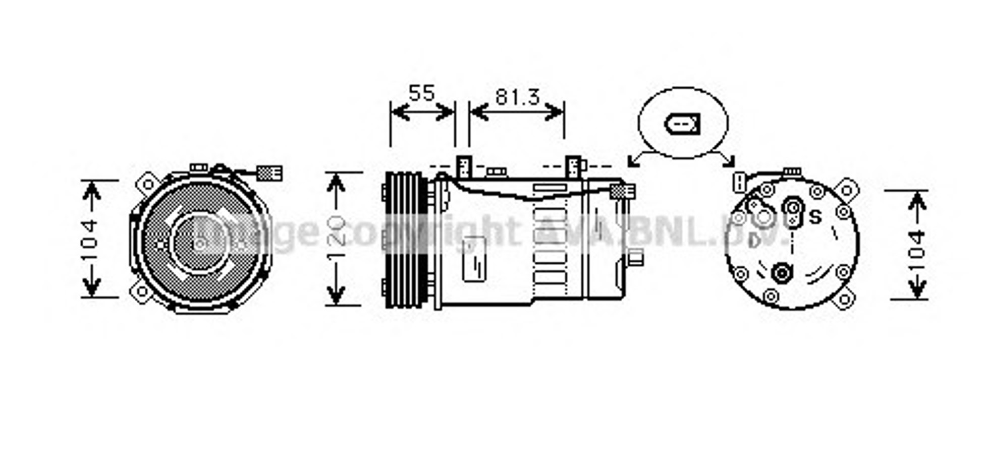 Компрессор кондиционера AVA QUALITY COOLING AIK003