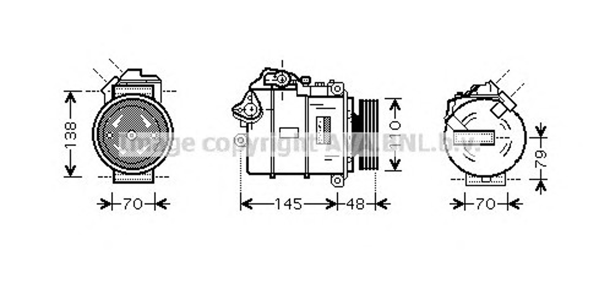 Компрессор кондиционера AVA QUALITY COOLING BWK317