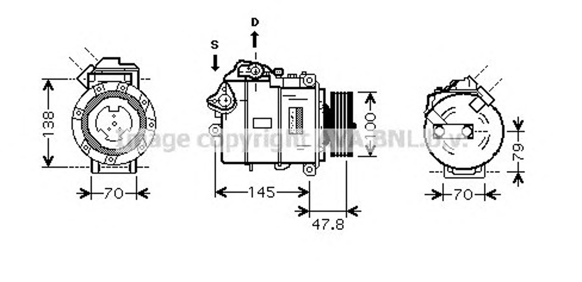 Компрессор кондиционера AVA QUALITY COOLING BWK331