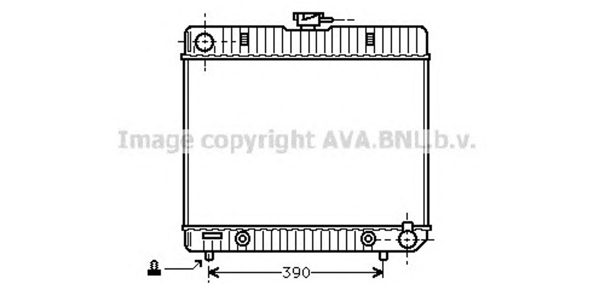 Радиатор системы охлаждения AVA QUALITY COOLING MS2063