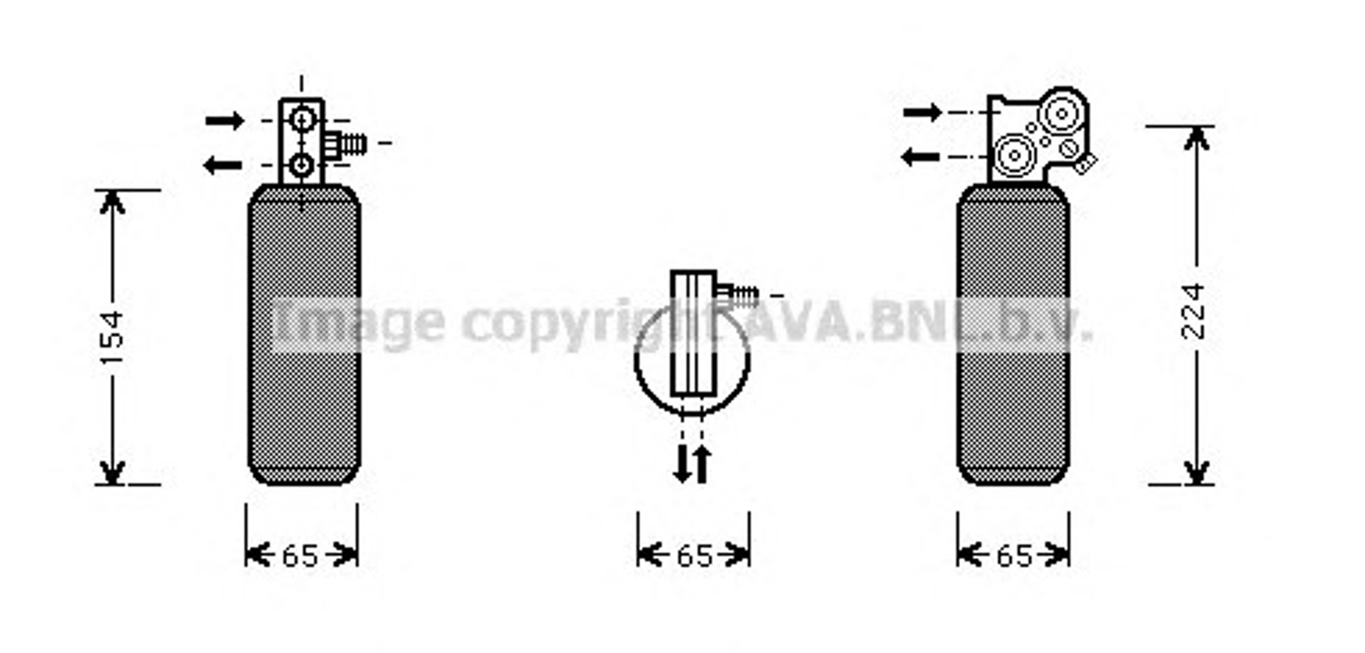 Осушитель кондиционера AVA QUALITY COOLING RTD254
